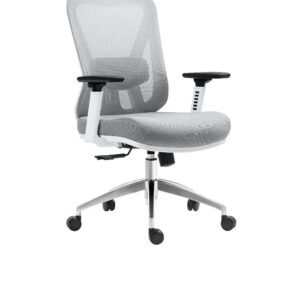 Silla Giratorio Malla Gris